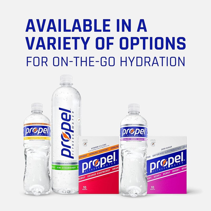 Propel Powder Packets 3 Flavor Grape Variety Pack With Electrolytes,