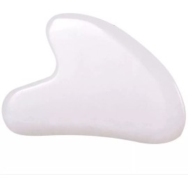 Avella Biotech Beauty Guasha Cuarzo Blanco Masaje Facial Antiedad Piedra Natural