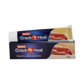 BIOLINE Crack Heal Foot Cream For Dry Skin & Cracked Heels - 25 g Each (Pack of 3)