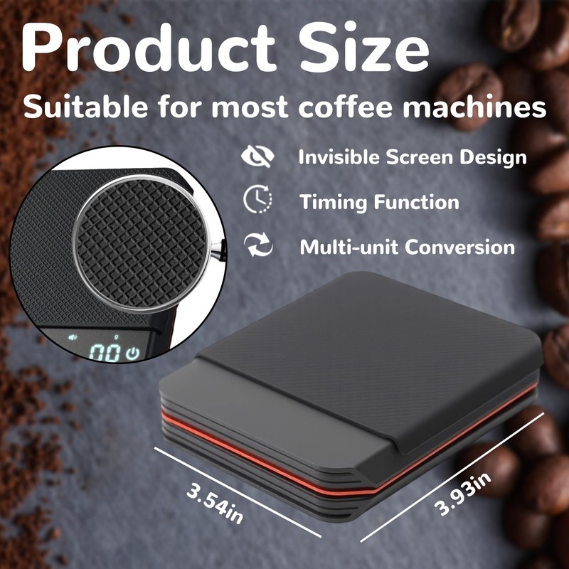 diceevil Coffee Scale with Timer - 2kg/0.1g Precision Espresso &