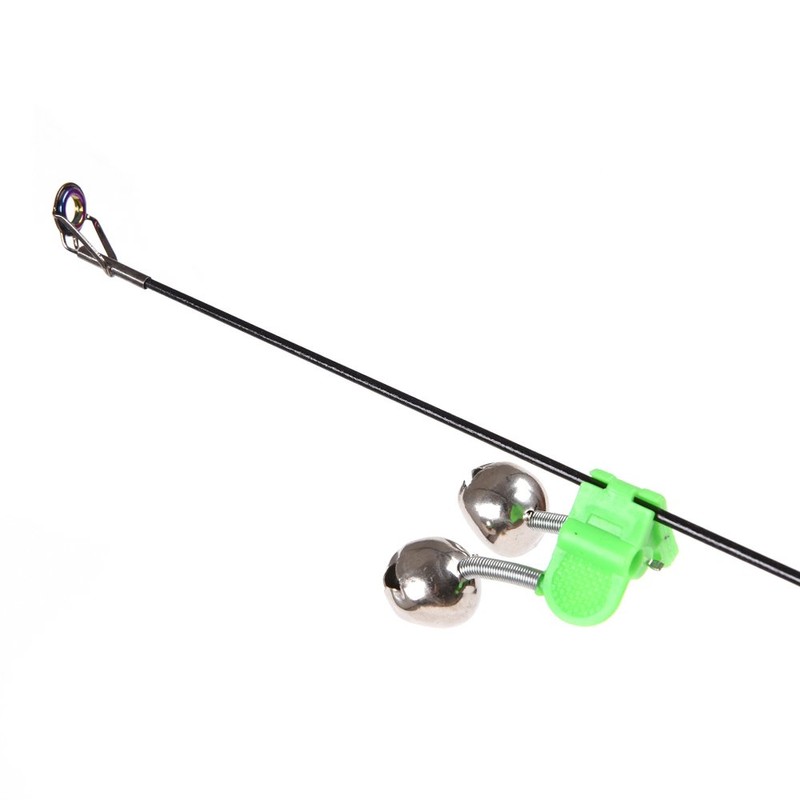 50Pcs 4.5cm Outdoor Twin Bells Ring Fishing Rod Clamp Bite