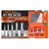 Nudiuhis 5 Piece NPT Thread Shaper for Cleaning or Rethreading