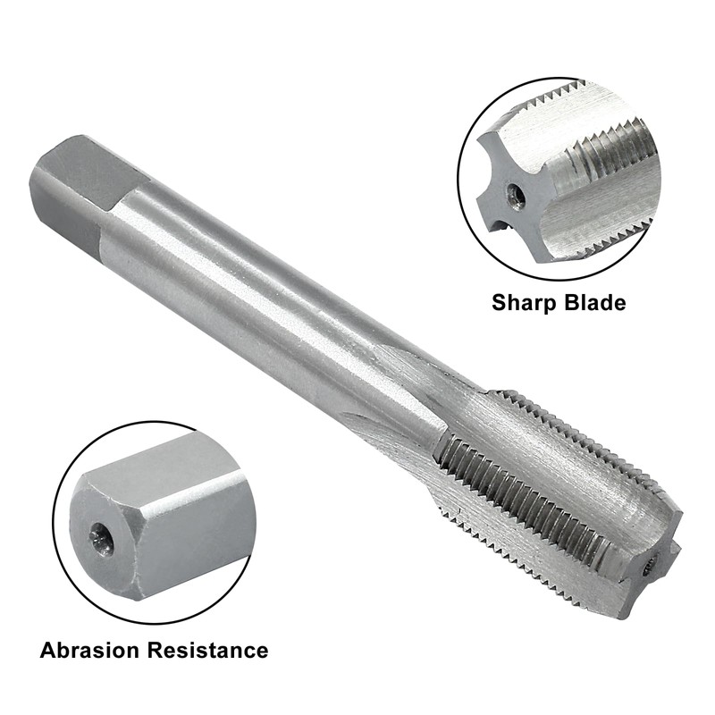 Hordion 5/8"-24 Tap and Die Set, High-speed Steel Thread Tap