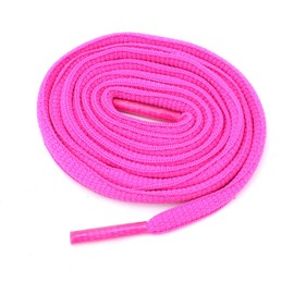 BCB Wear Oval Athletic Shoelaces 1/4" Thick Solid Colors for All Shoes Several Lengths (Hot Pink-36)