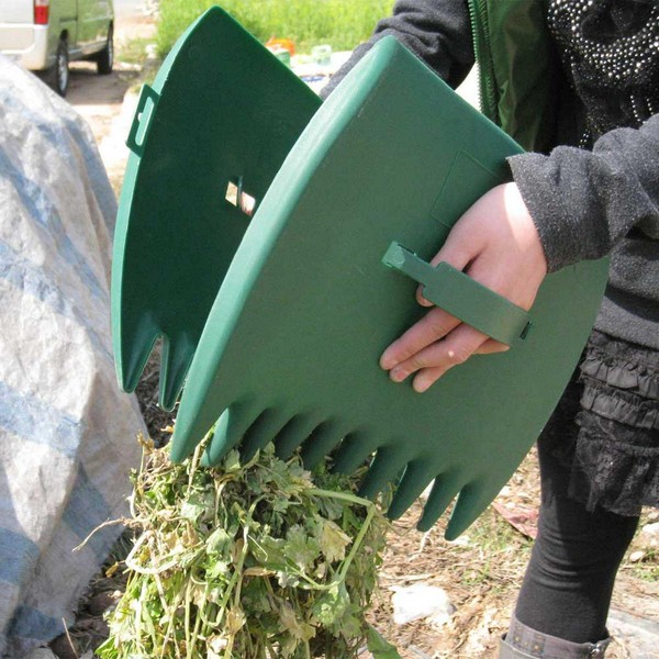 2 Pcs Leaf Scoops Hand Rakes, Garden Yard Leaf Grabber