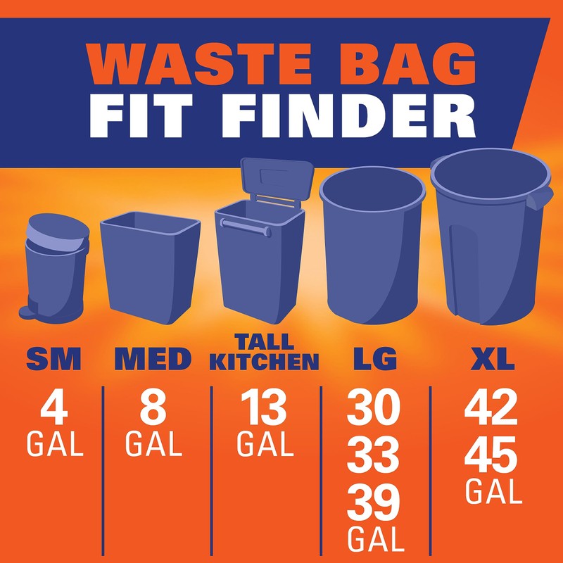 Hefty Ultra Strong 13 Gallon Trash Bags, Tall Kitchen Trash