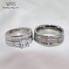 His Hers Wedding Ring Sets Couples Matching Rings Women's 10k