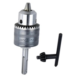 BRIOTA SDS Chuck Adapter, 1.5-13mm 1/2-20UNF SDS-Plus Drill Chuck Adapter with SDS Plus Connector and Chuck Keys for Drill, Heavy Duty Professional Tool