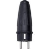 Merten 122051 Solid Rubber SCHUKO connector, black