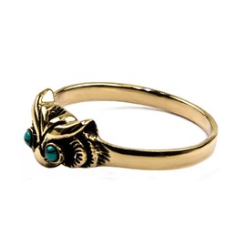 Willys Jewellery Vintage Oriental Antique Bronze Owl Ring for Women and Girls, Bronze