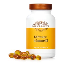 Black Cumin Oil Capsules High Dose Egyptian Vegan (Pack of 190) 2000 mg per Daily Dose, Natural, Cold Pressed, Linoleic Acid & Vitamin E, Natural Healing, Black Cumin BÄRBEL DREXEL®