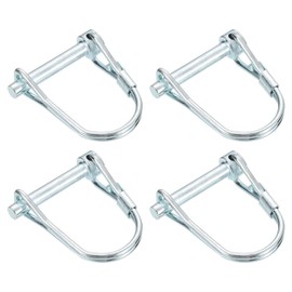 QUARKZMAN Pack of 10 3/16 Inch Diameter Towing Hitch Pin, 1-1/4 Inch Long Hitch Pin Shaft Locking Pin, Round Pto Pin for Agricultural Trailers and Garden