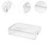 KiBcsLic Clear Storage Container Bin, Documents Magazines Paper Protector, Hobby