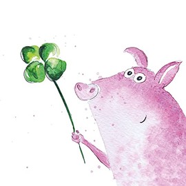 Lucky Pig Napkin Pack of 20