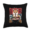 Shiba Inu Ramen 漢字 Japanese Food Cute Dog Anime Throw