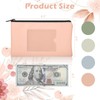 8.3x4.5 inch Money Bags With Zipper 4 Colors Leather Bags