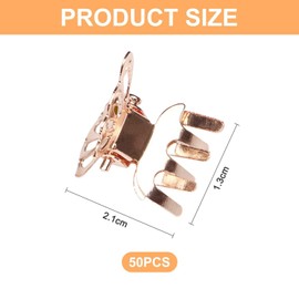 50 Pieces Butterfly Hair Clips, Mini Hair Clips, Hairstyle Decoration Hair Clips, Metal Hair Clips, Cute Women'S Hair Accessories