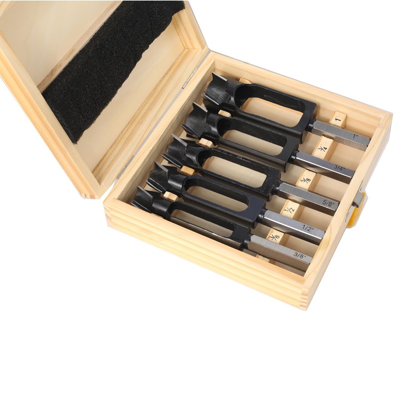 SICWOOD 5PCS Wood Plug Cutters Set, Wood Tenon Maker Dowel