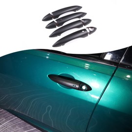 TOYCIDFG for Alfa Romeo Giulia 952 Stelvio 949 2017-2022 Car Exterior Door Handle Grab Cover Trim Sticker Styling (Matte Black - with Smart Keyhole)