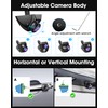 【360°Rotatable】 AHD 1080P Backup Camera for Car Truck Back Up