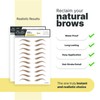 My Two Brows 20 Pairs Medium Brown Temporary Eyebrow Tattoos,