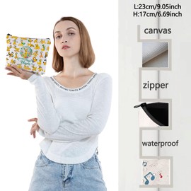 WZMPA Funny Dog Pluto Cosmetic Bag Pluto Dog Lover Gifts Let The Magic Blossom Makeup Zipper Pouch Bag Cartoon Movie Merch (Blossom Pluto F)