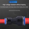 Pneumatic Connectors,10mm to 8mm Pneumatic Fittings Push in Straight Double