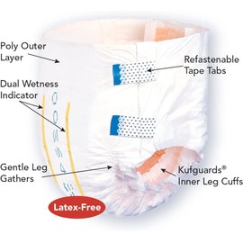 Tranquility Slimline Original Adult Disposable Brief - LG - 12 ct