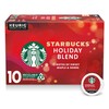 Starbucks Holiday Blend K-cups Coffee (Holiday Blend, 10 Count (Pack
