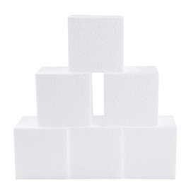 4, 5 & 6" Cubes of Hard Foam by Silverlake Craft - 4x4x4 6-Pack