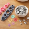 7-Pcs Universal Cover Button Maker with 5 Fabric Template, 5