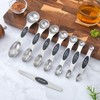 Magnetic Measuring Spoons Set of 8 Stainless Steel, Dual Sided,Fits