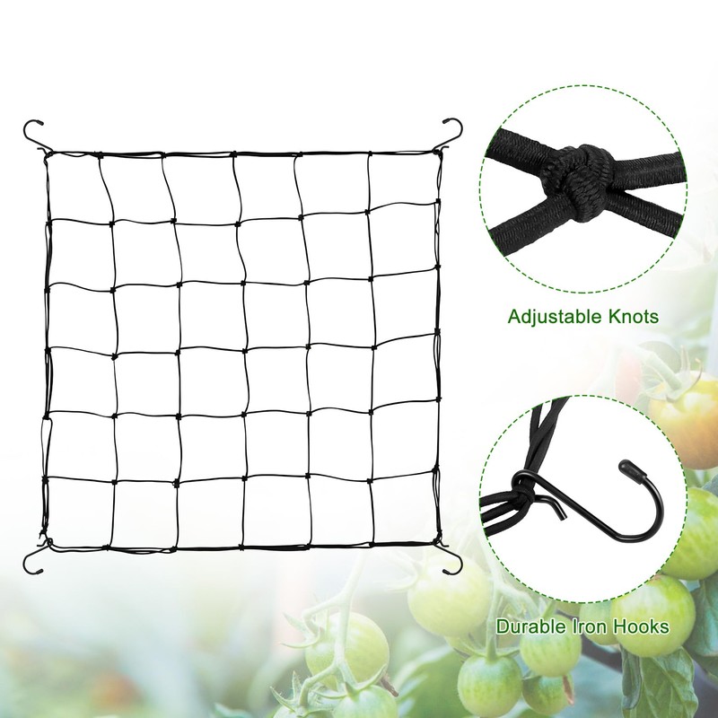 2Pack Elastic Trellis Netting, 80 * 80cm Plant Support Bean