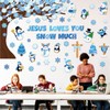 Zonon 114 Pcs Winter Bulletin Board Decorations Christmas Christian Tree