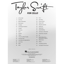 Taylor Swift: for Cello
