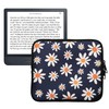 kwmobile Neoprene Case for eReader Small Daisy Blue White Yellow