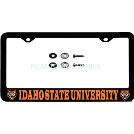 Unbranded License Plate Frame  Stainless Steel Vinyl Lettering FOR Idaho State BENGALS