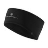 Ronhill Unisex Wind-block Headband, All Black, M L UK
