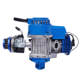 LyeXD 49cc 2 Stroke Racing Engine Motor, 1.8kw Single Cylinder Air-cooled Complete Engine Motor for 47cc/49cc/50cc Pocket Bike, Mini Dirt Bike, Mini ATV