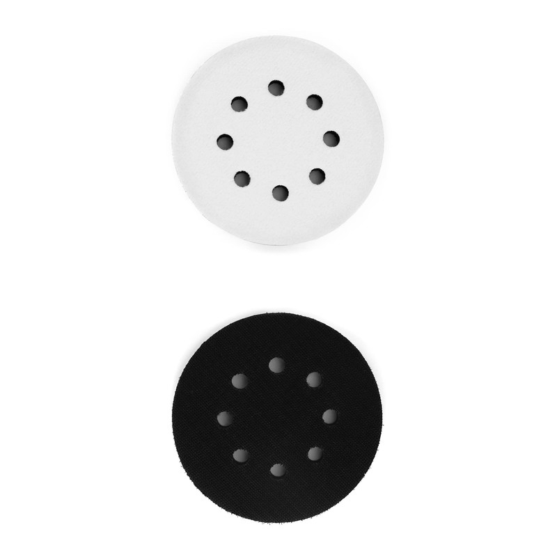 QWORK® 2PCS Soft Sponge Interface Pad for Eccentric Sanders, 125mm
