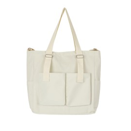 V-LAFUYLIFE Tote bag for women, large capacity hobo bag, handbag waterproof and wear-resistant material, Beige, Beige, 16.7*13.2