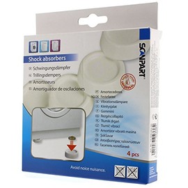 Scanpart 4 x Washing Machine Tumble Dryer Vibration Damper - White