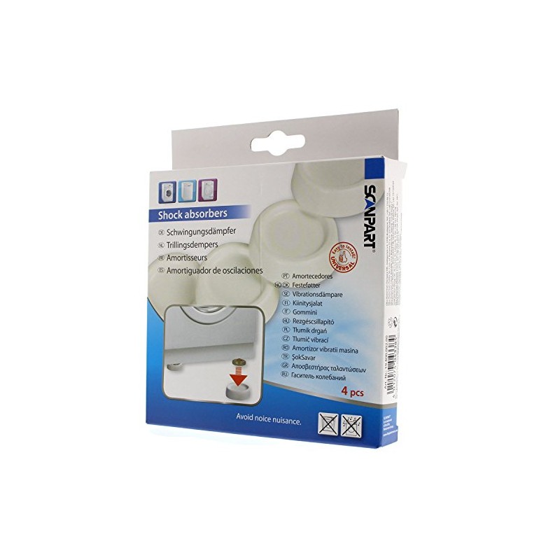 Scanpart 4 x Washing Machine Tumble Dryer Vibration Damper -