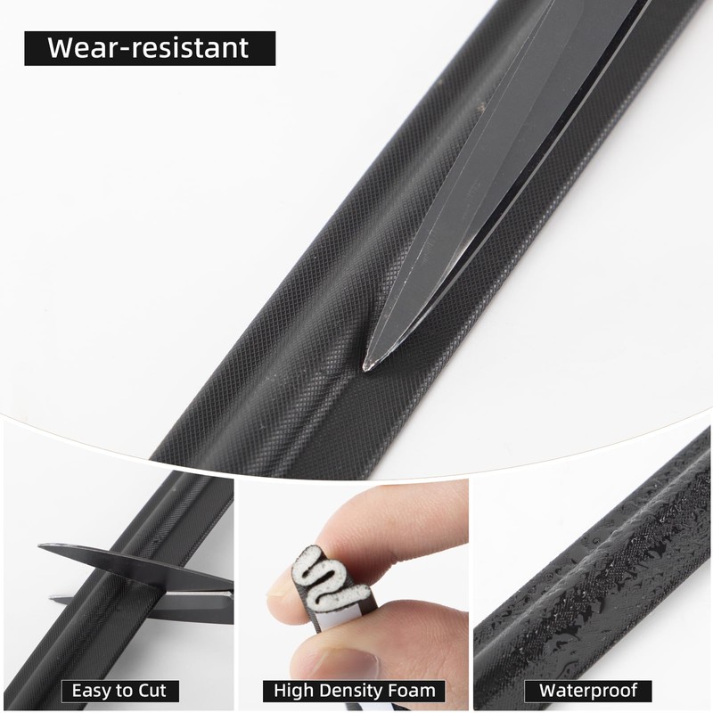 196 inch Weather Stripping for Windows Doors,Self-Adhesive Window Draft Stopper