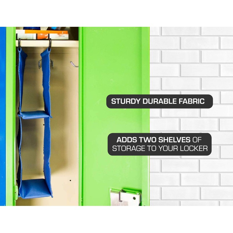 It's Academic LockerMate Hanging Fabric Locker Shelf, Durable and Removable,