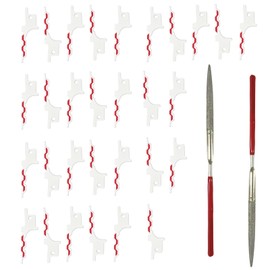 30 PCS 48-00-1640 Replacements Compatible with Drywall Blade & Drywall Access, 2 PCS Half Round Diamond Needles File Compatible with Metal Glass Wood Stone Grinding Polishing Engraving