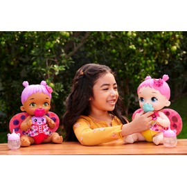 My Garden Baby HMX28 Ladybird Baby Doll with Accessories such as a Reusable Nappy, Bottle and More, Children's Toy, Dolls Toy from 4 Years