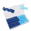 Senven 60Pcs Quick Connector line Terminal, Terminal Block kit, Blue,