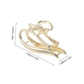 IWOWHERO Stylish Flat Claw Clip for Thick Hair Nonslip Ponytail Holder for Women Elegant Hair Accessories