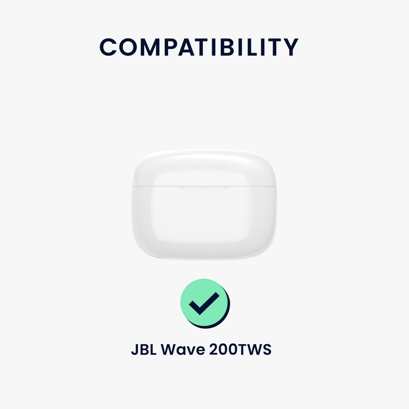 kwmobile Case Compatible with JBL Wave 200TWS Case - Silicone
